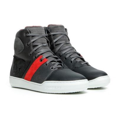 Dainese YORK AIR LADY perforované kotníkové boty šedé/červené vel.37